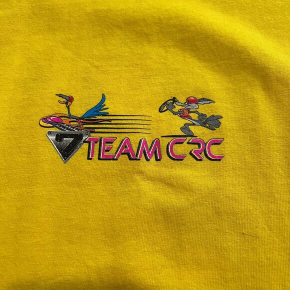 Vintage Team CRC Superboat Loony Tunes Shirt with Jeff Harris Signature L - Picture 6 of 8